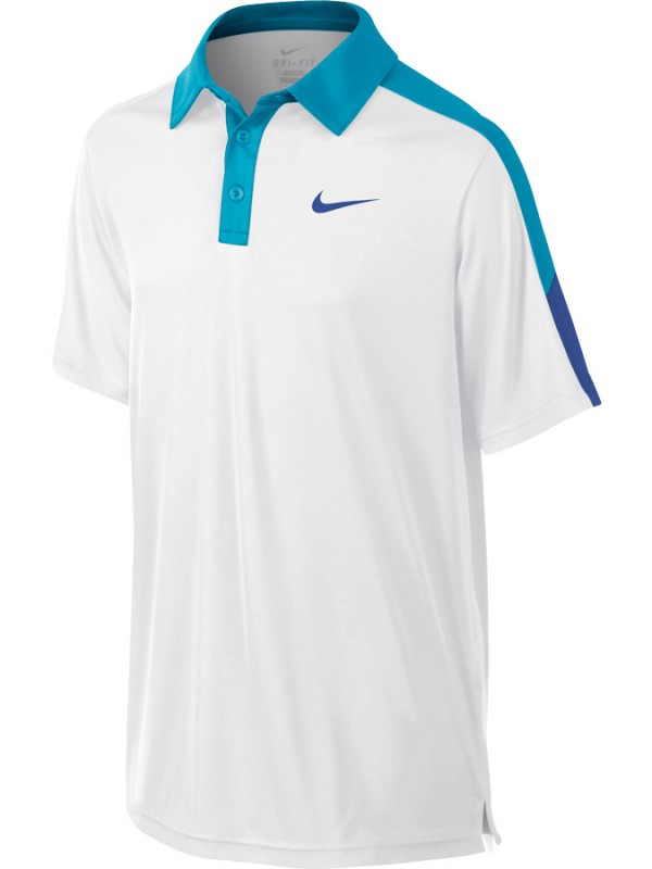 Nike fantovska majica Team Court polo bela