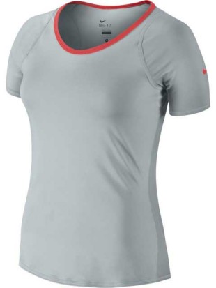 Nike majica Advantage Court Top siva
