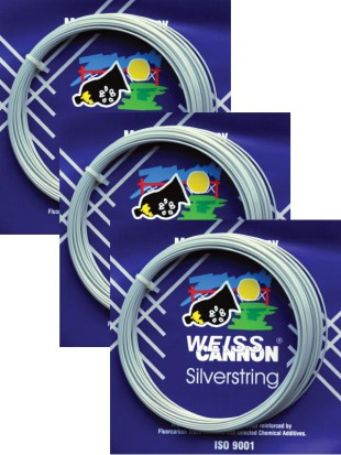 3 x Tenis Struna Weiss Cannon Silverstring