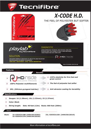 Tenis struna Tecnifibre X-Code HD