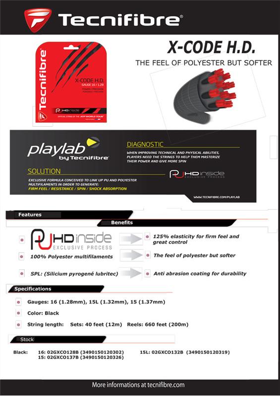 Tenis struna Tecnifibre X-Code HD