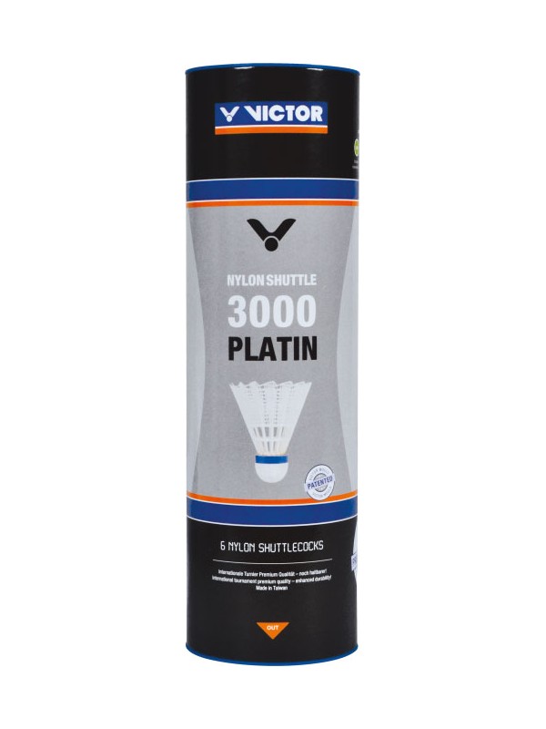 Badminton žogice Victor V-Nylon Shuttle 3000 platin