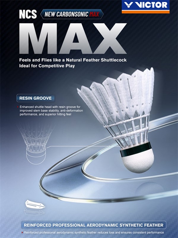 Paket 5 tub: Badminton žogice Victor Carbonsonic NCS MAX