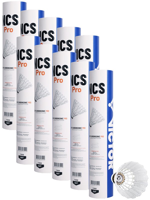Paket 10 tub: Badminton žogice Victor Carbonsonic NCS Pro