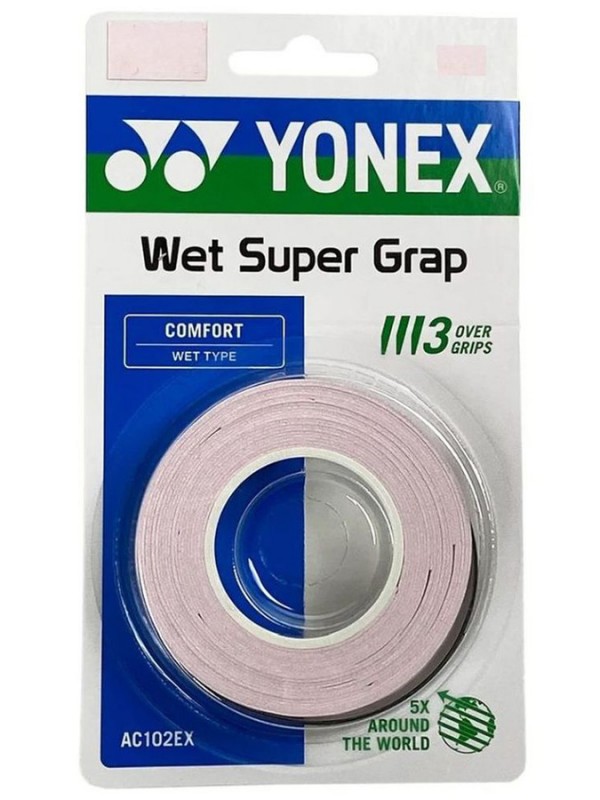 Yonex grip Super Grap 3 pack - roza