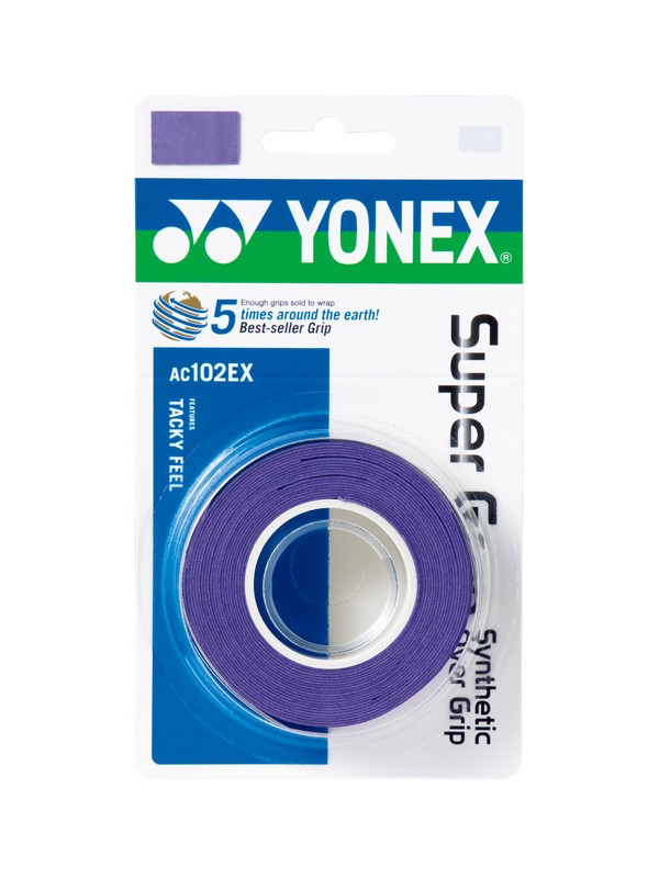Yonex grip Super Grap 3 pack - temno vijolična
