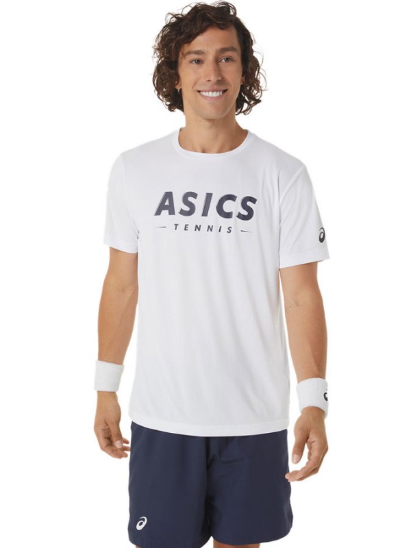Asics moška majica Court Graphic tee white