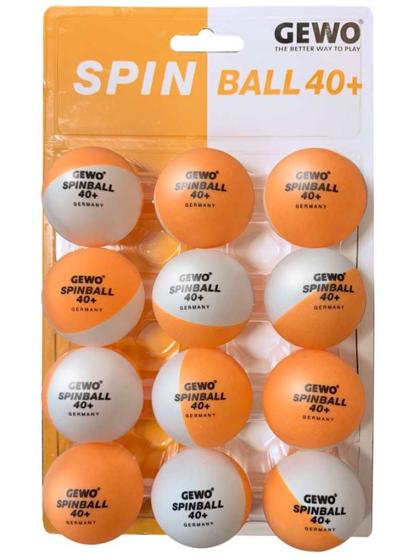 Žogice za namizni tenis trening GEWO Spinballs 40+ (12 žogic)