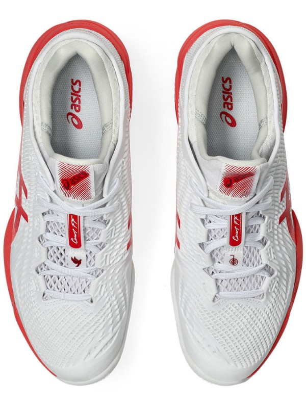Tenis copati ASICS Court FF 3 Clay Novak White/Electric Red