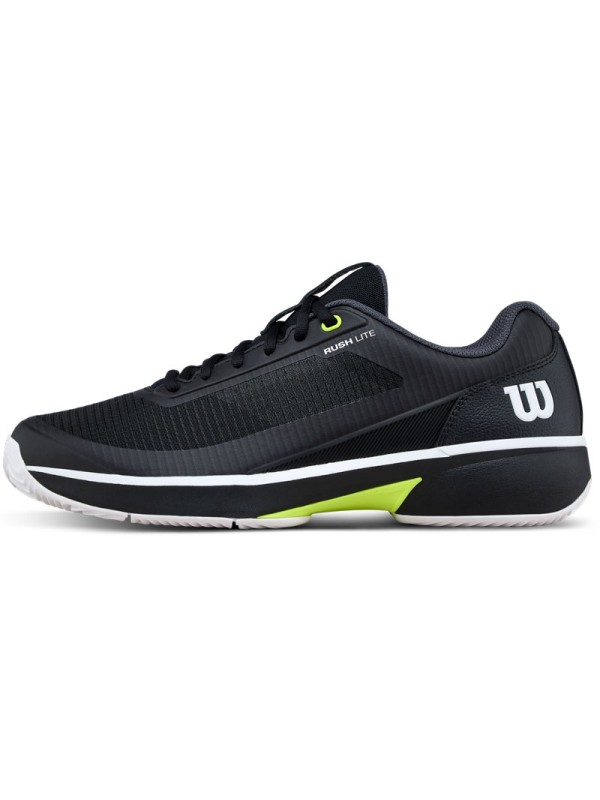 Tenis copati Wilson Rush Lite 5 Clay Black/Safety yellow