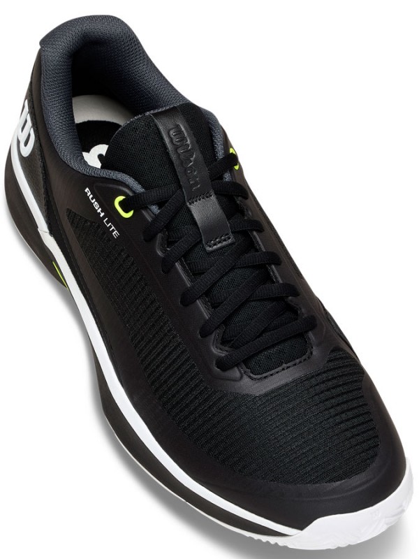 Tenis copati Wilson Rush Lite 5 Clay Black/Safety yellow