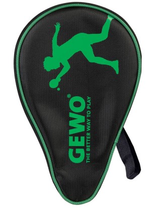 Ovitek za namizno teniški lopar GEWO Round Nova z žepkom za žogice Green