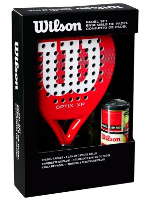 Komplet za Padel Wilson Optix XP red