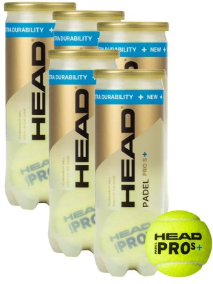 5 x Padel žoge Head Pro S+