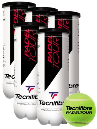 5 x Padel žoge Tecnifibre Tour