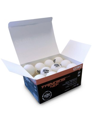 Žogice za namizni tenis trening GEWO *** 40+ (24 žogic)