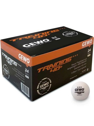 Žogice za namizni tenis trening GEWO *** 40+ (24 žogic)