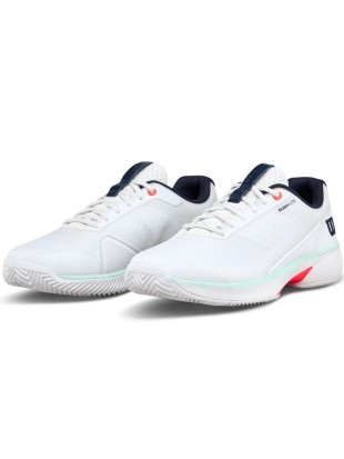 Tenis copati Wilson Rush Lite 5 Clay White/Fiery Coral