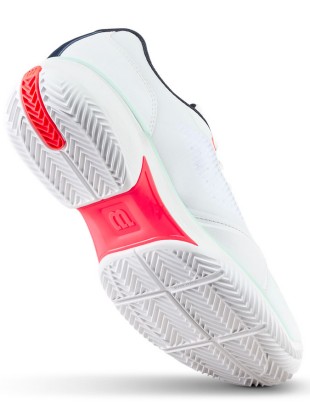 Tenis copati Wilson Rush Lite 5 Clay White/Fiery Coral