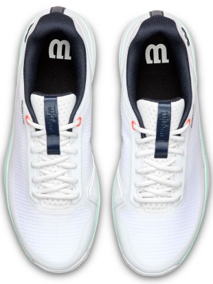 Tenis copati Wilson Rush Lite 5 Clay White/Fiery Coral