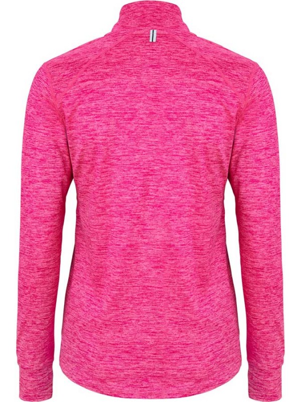 Ženska majica z dolgimi rokavi Victor pink melange 5929