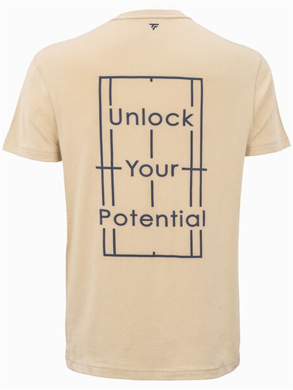 Tecnifibre majica Graphic Tee Sand 2026