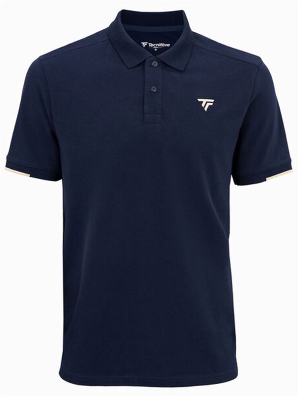 Tecnifibre majica Polo Pique Rib Collar Navy