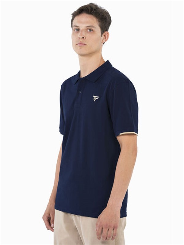 Tecnifibre majica Polo Pique Rib Collar Navy