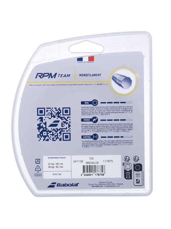 Babolat teniška struna RPM Team - set 12m