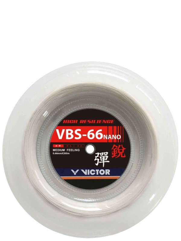 Badminton struna VICTOR VBS-66N white - kolut 200m