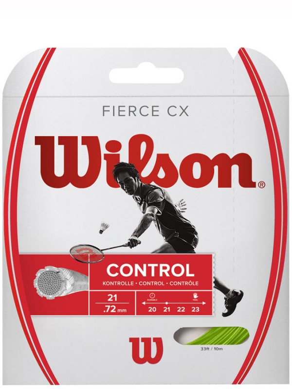 Badminton struna Wilson Fierce Cx - Lime