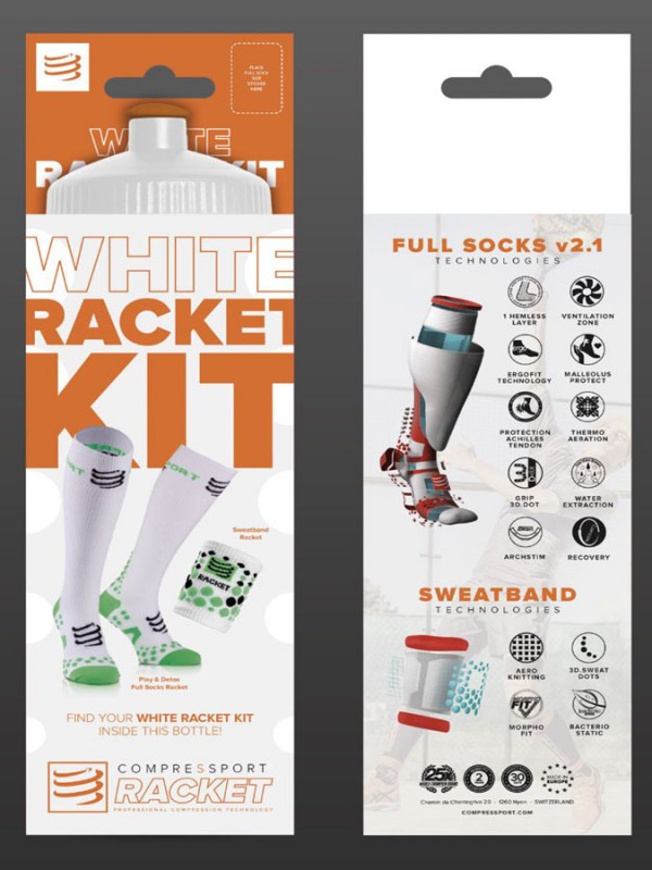 Compressport Bottle Combo komplet bel T2