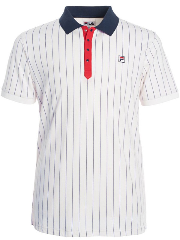 Fila polo majica Stripes bela