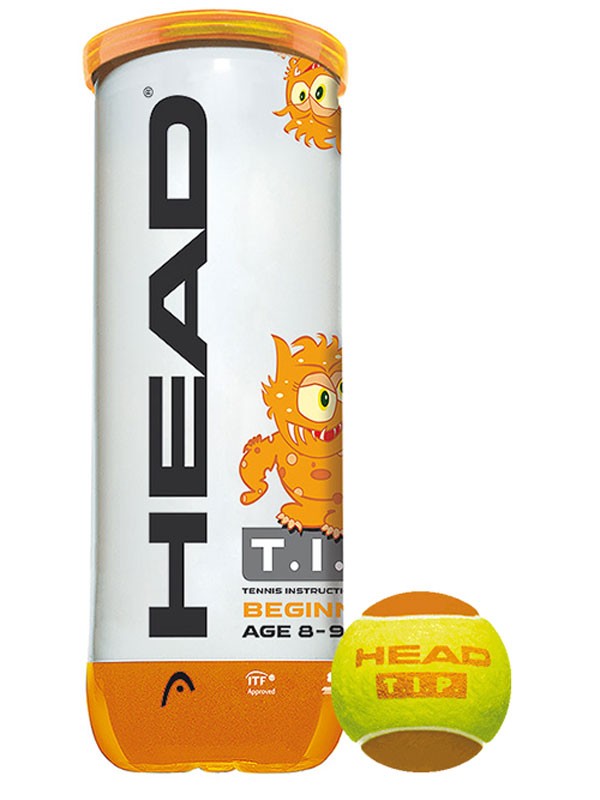 Karton 24 x Tenis Žogice HEAD T.I.P. 2 - oranžna (72 žogic)