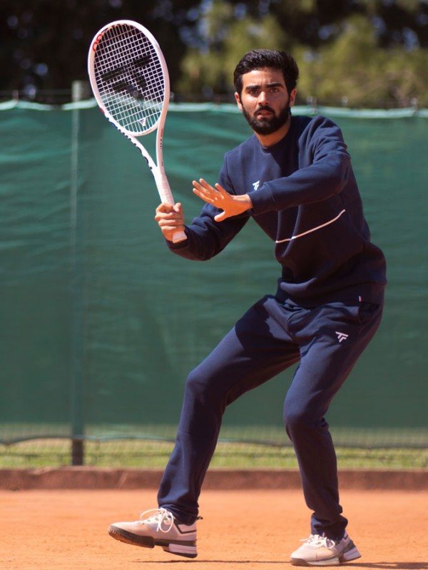 Tecnifibre otroške bombažne Team Tech hlače marine