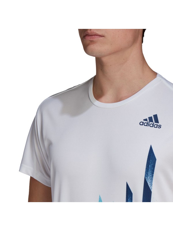 Adidas majica Graphic tee white