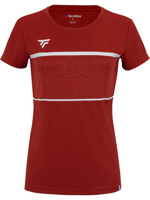 Tecnifibre ženska majica Team Tech tee Cardinal