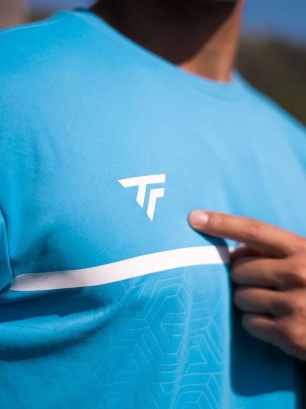 Tecnifibre majica Team Tech tee Azur