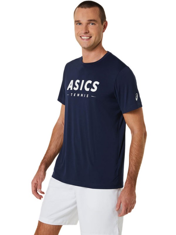 Asics moška majica Court Graphic tee midnight