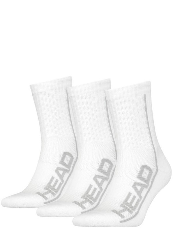 Nogavice Head Performance Crew white