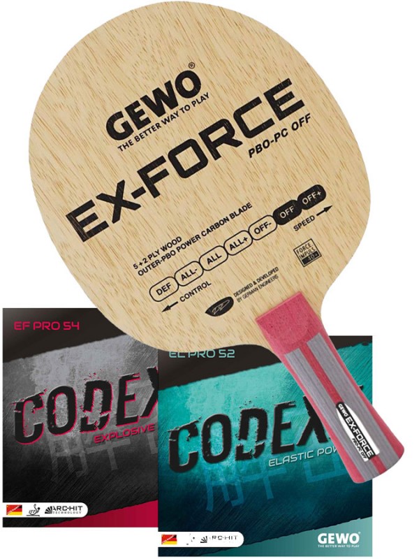 Kompletni lopar: GEWO Ex-Force PBO-PC OFF + CodeXX El Pro