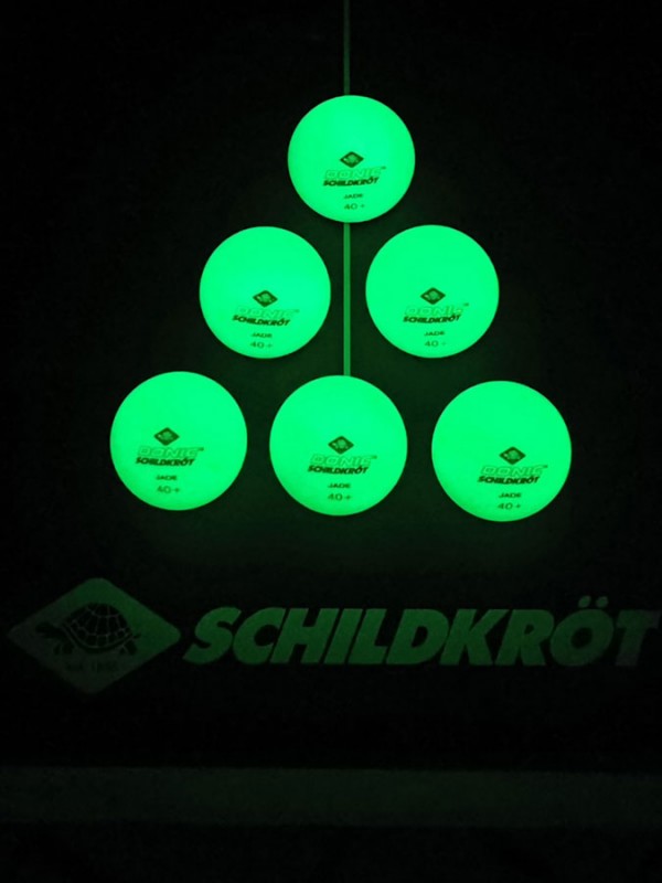 Žogice za namizni tenis Donic-Schildkrot Glow in the Dark