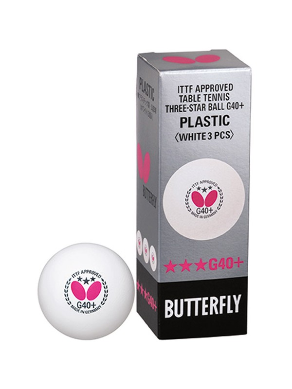 Plastične žogice Butterfly *** G40+ - 3pack (9 žogic)