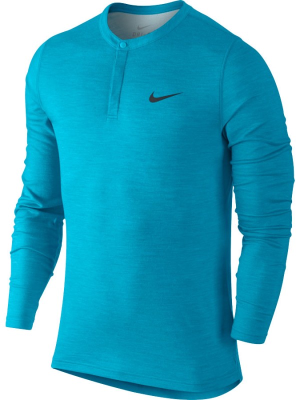 NIKE moška majica Henley - dolgi rokav