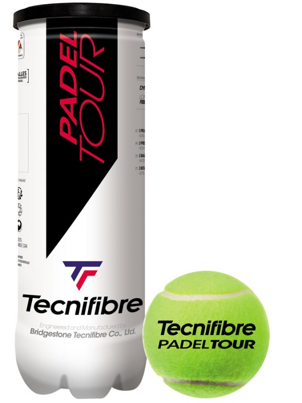 5 x Padel žoge Tecnifibre Tour