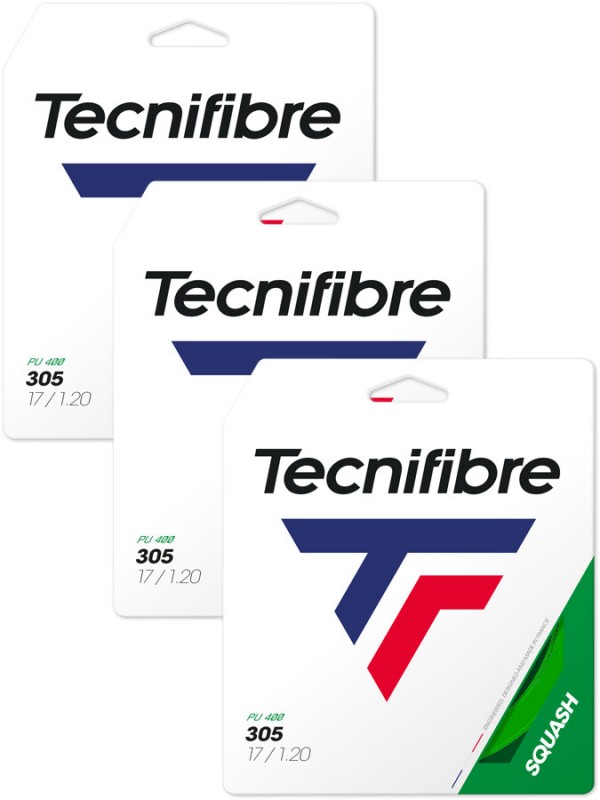 3 x Struna Tecnifibre 305 Squash - set