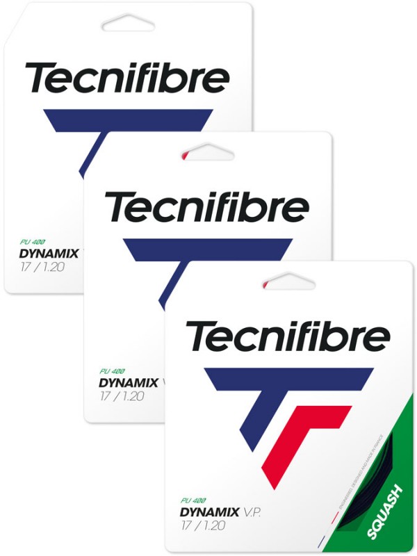 3 x Struna Tecnifibre Dynamix VP squash - set