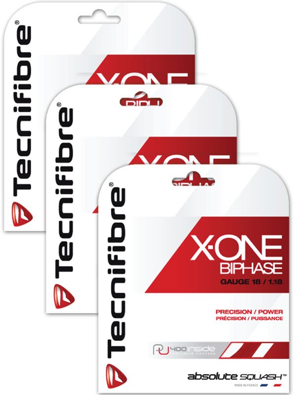 thumbnail image 2 of Tecnifibre X-One Biphase 16/1.30 String Set Red 2 of 11