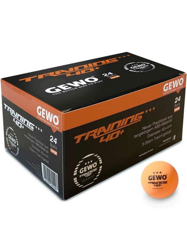 Plastične oranžne trening žogice GEWO *** 40+ (24 žogic)