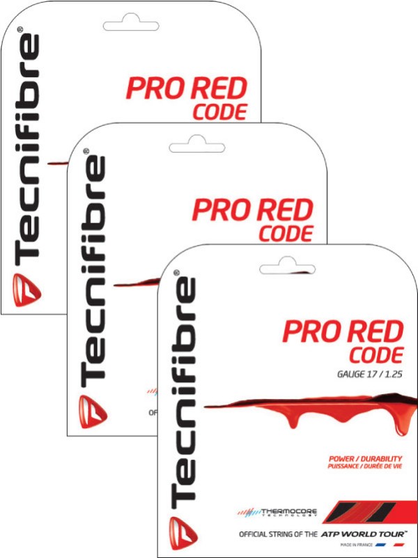 3 x Tenis struna Tecnifibre Pro Redcode - set